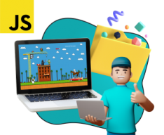 Программирование на JavaScript. Учимся создавать игры! - КИБЕРшкола программирования для детей, компьютерные курсы для школьников, начинающих и подростков - KIBERone г. Артёмовский