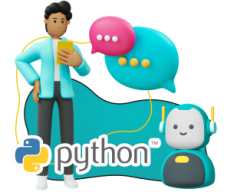 Умный чат-бот на Python - КИБЕРшкола программирования для детей, компьютерные курсы для школьников, начинающих и подростков - KIBERone г. Артёмовский