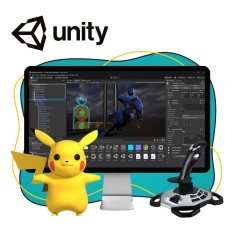 Мир игр на Unity 2D на популярном движке + AI-помощники - КИБЕРшкола программирования для детей, компьютерные курсы для школьников, начинающих и подростков - KIBERone г. Артёмовский
