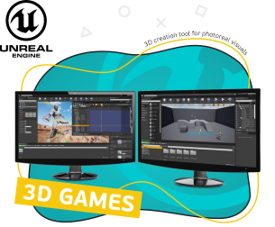 Unreal Engine 4. Игровой движок - КИБЕРшкола программирования для детей, компьютерные курсы для школьников, начинающих и подростков - KIBERone г. Артёмовский