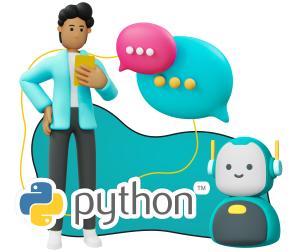 Умный чат-бот на Python - КИБЕРшкола программирования для детей, компьютерные курсы для школьников, начинающих и подростков - KIBERone г. Артёмовский